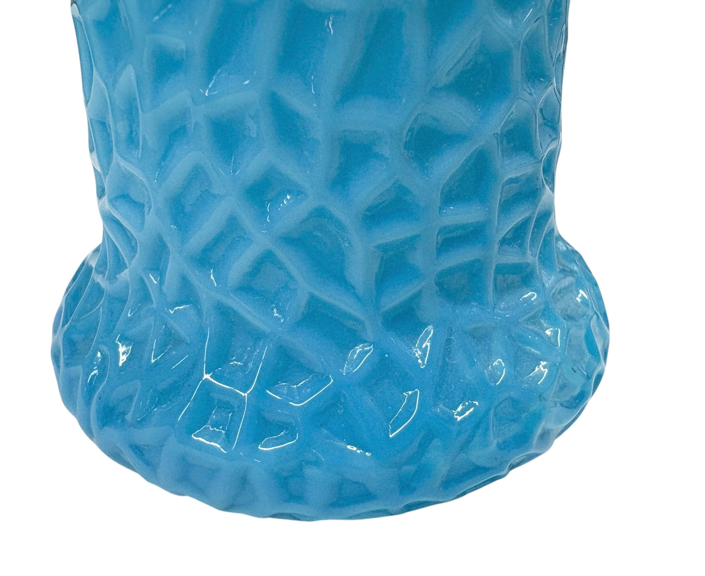 Fenton Crackle Glass Vase