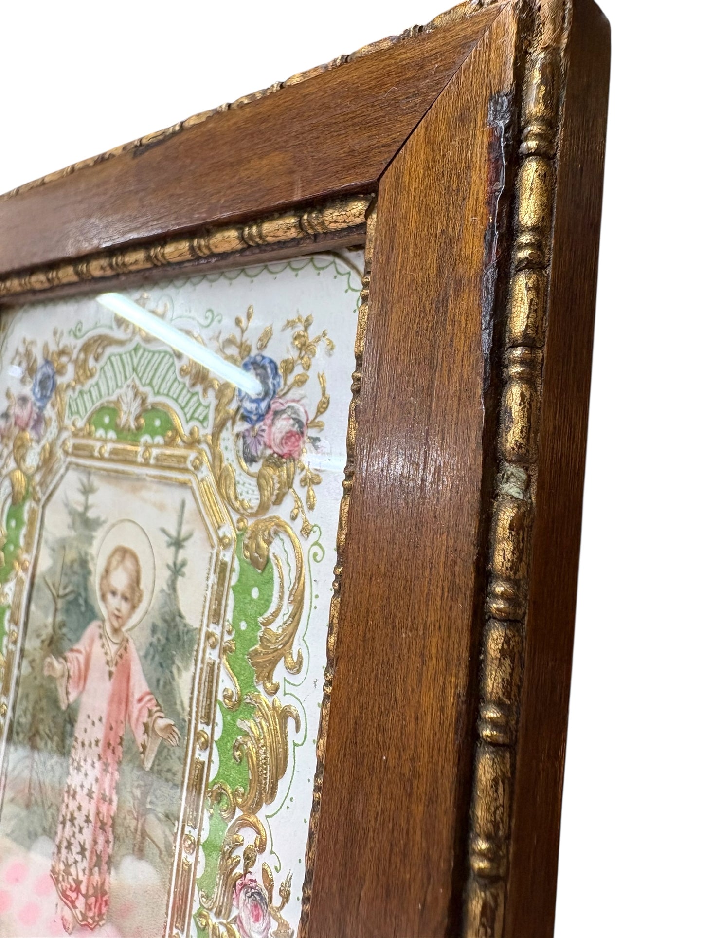 Antique Framed German Devotional