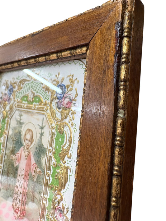 Antique Framed German Devotional