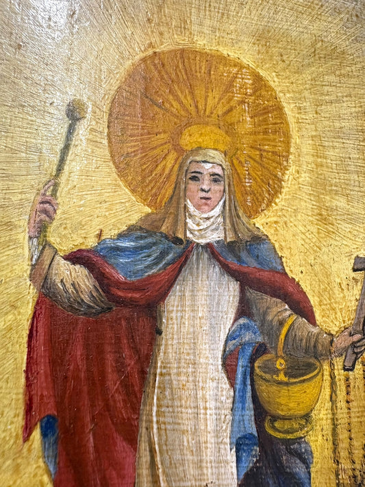 1909 Saint Margaret of Antioch Religious Oil Painting