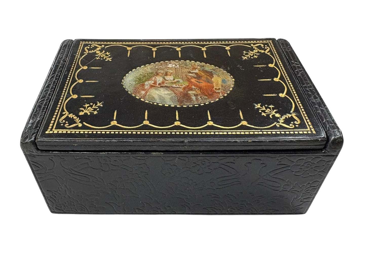 Antique Italian Leather Box