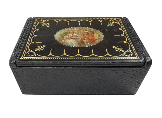 Antique Italian Leather Box