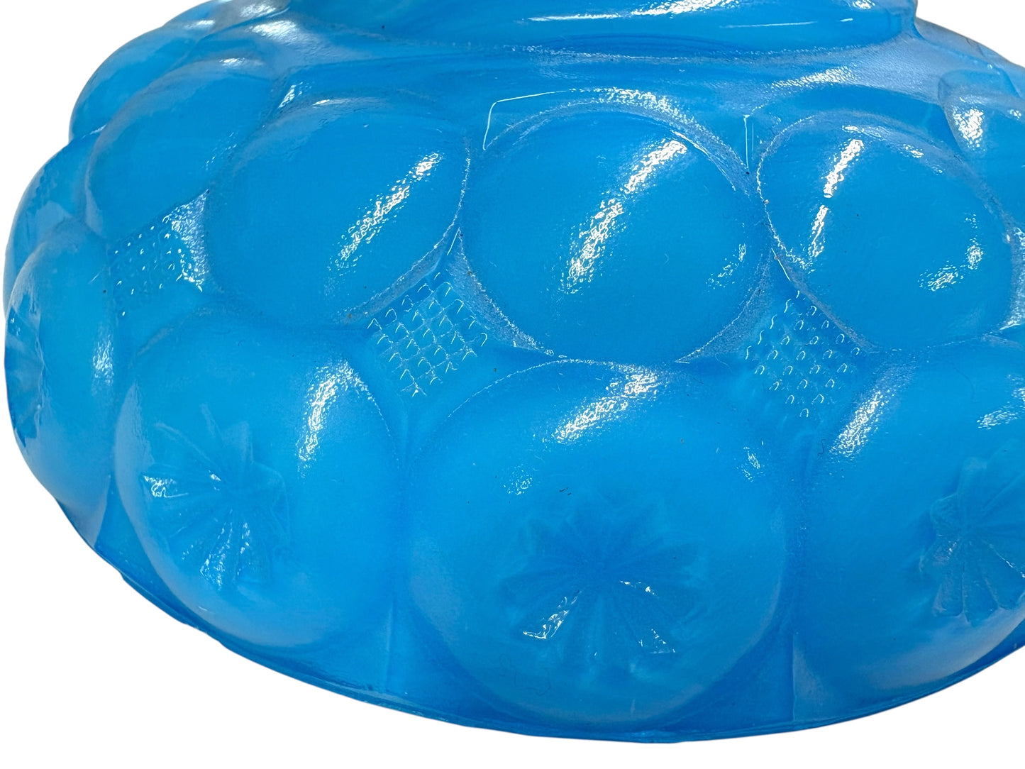 Vintage Blue Candle Holder Pair