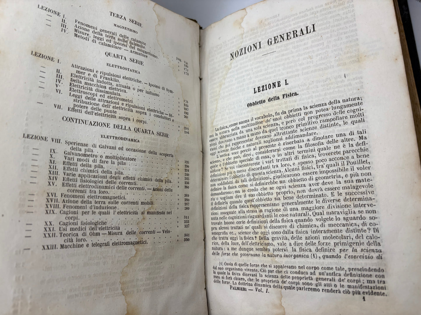 1865 Lezioni elementari di fisica sperimentale e meteorologia