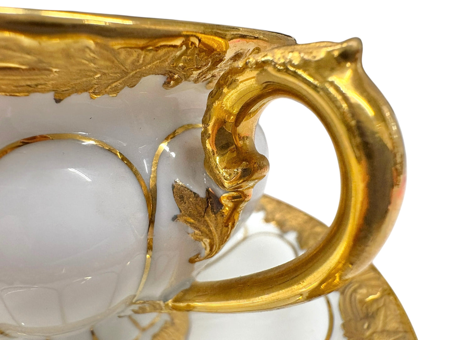 Antique Meissen Teacup & Saucer