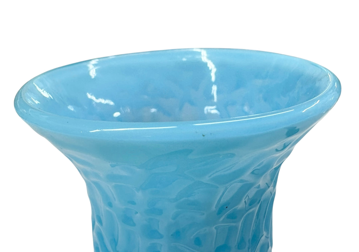 Fenton Crackle Glass Vase