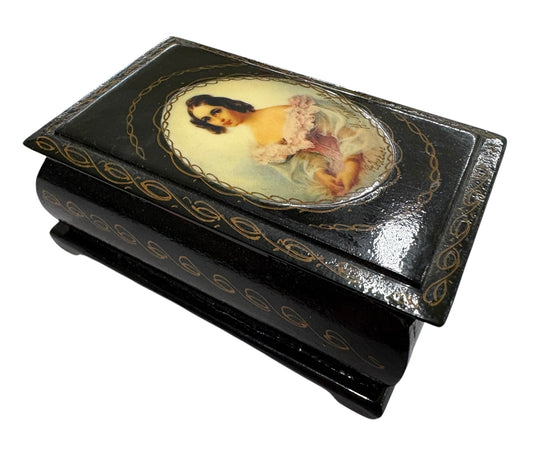 Russian Hand-painted Lacquered Box