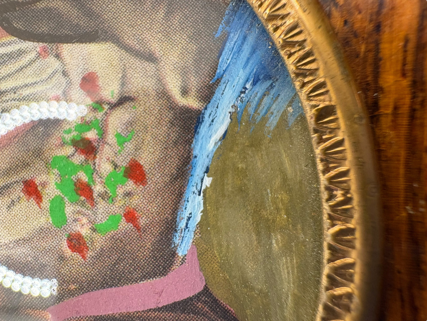 Hand-Painted Our Lady of Lourdes Miniature Art