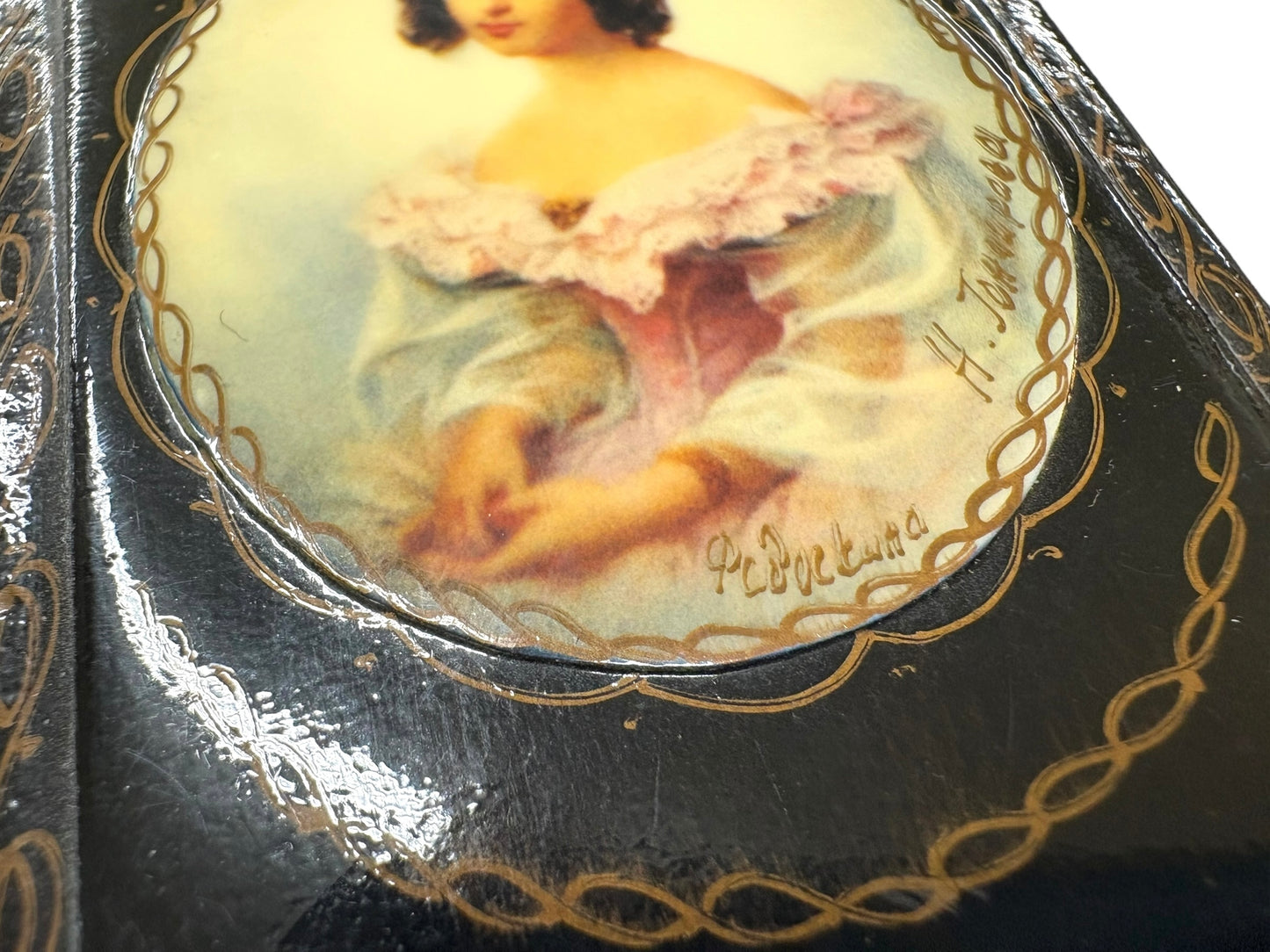 Russian Hand-painted Lacquered Box