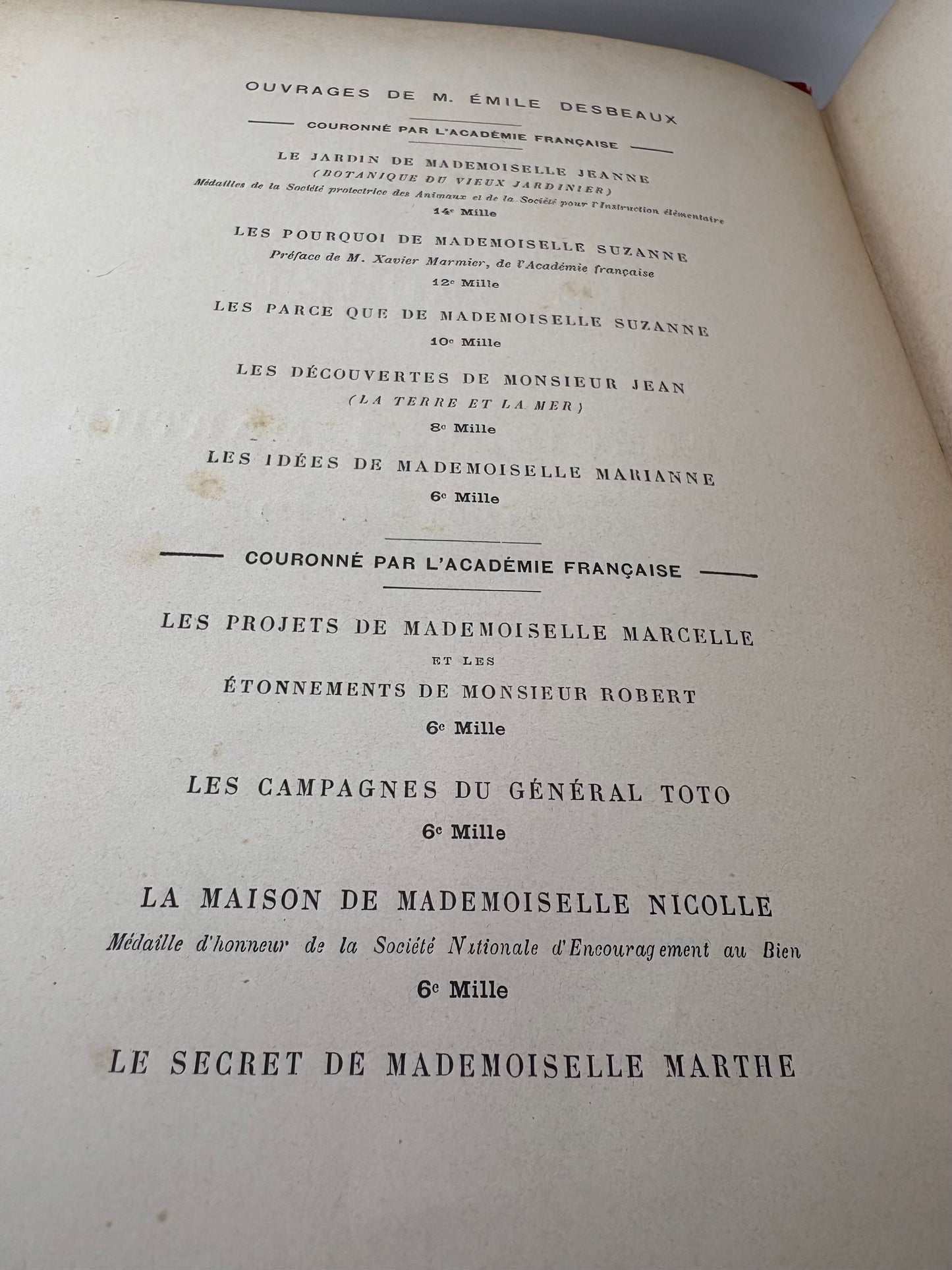 1887 Le Secret de Mlle Marthe