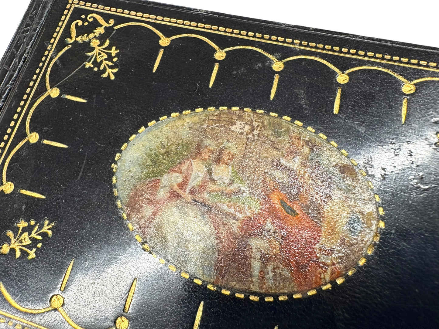 Antique Italian Leather Box