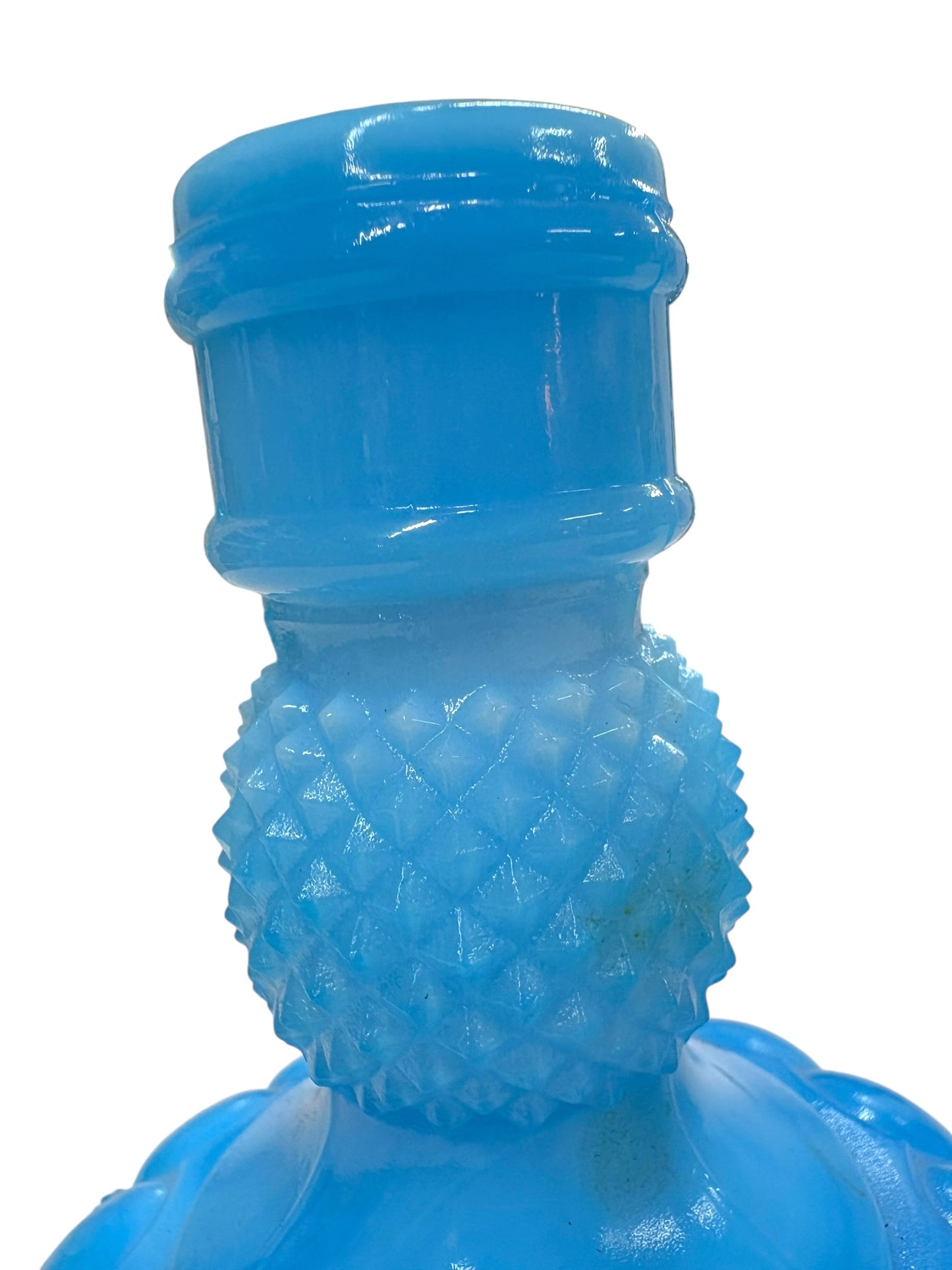 Vintage Blue Candle Holder Pair