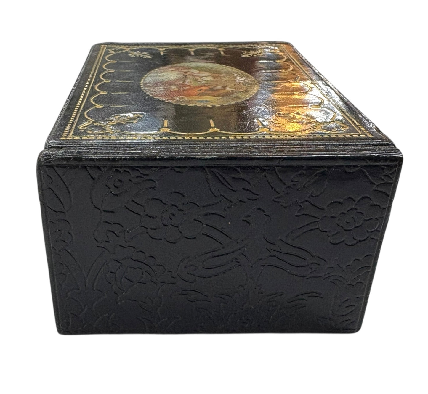 Antique Italian Leather Box