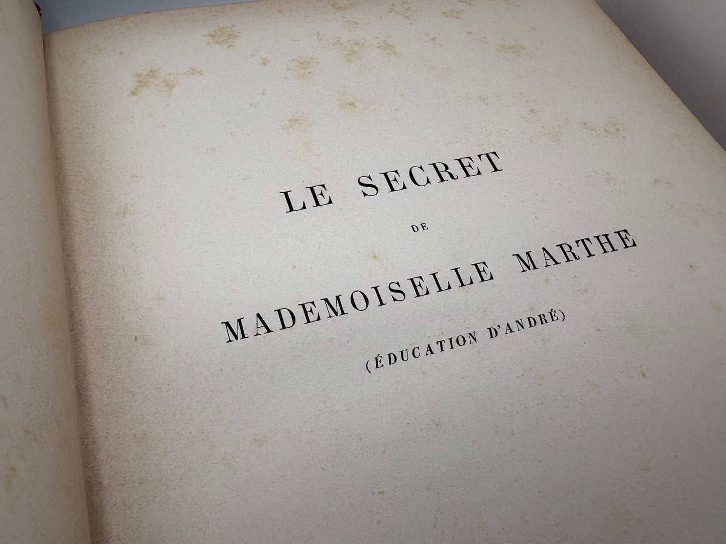 1887 Le Secret de Mlle Marthe