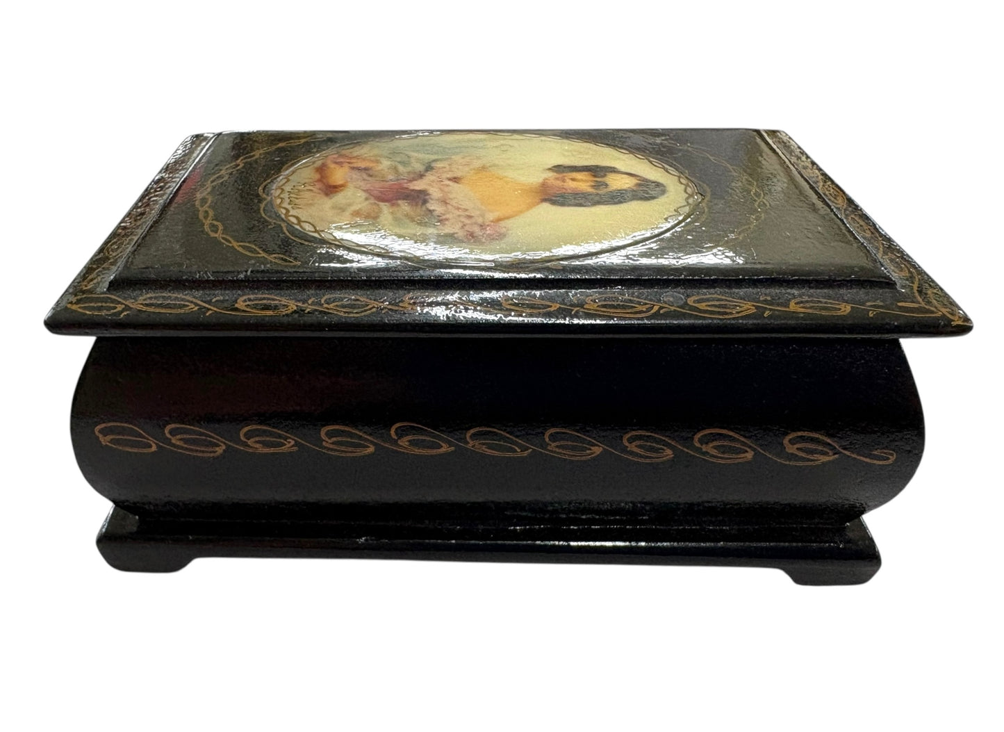 Russian Hand-painted Lacquered Box