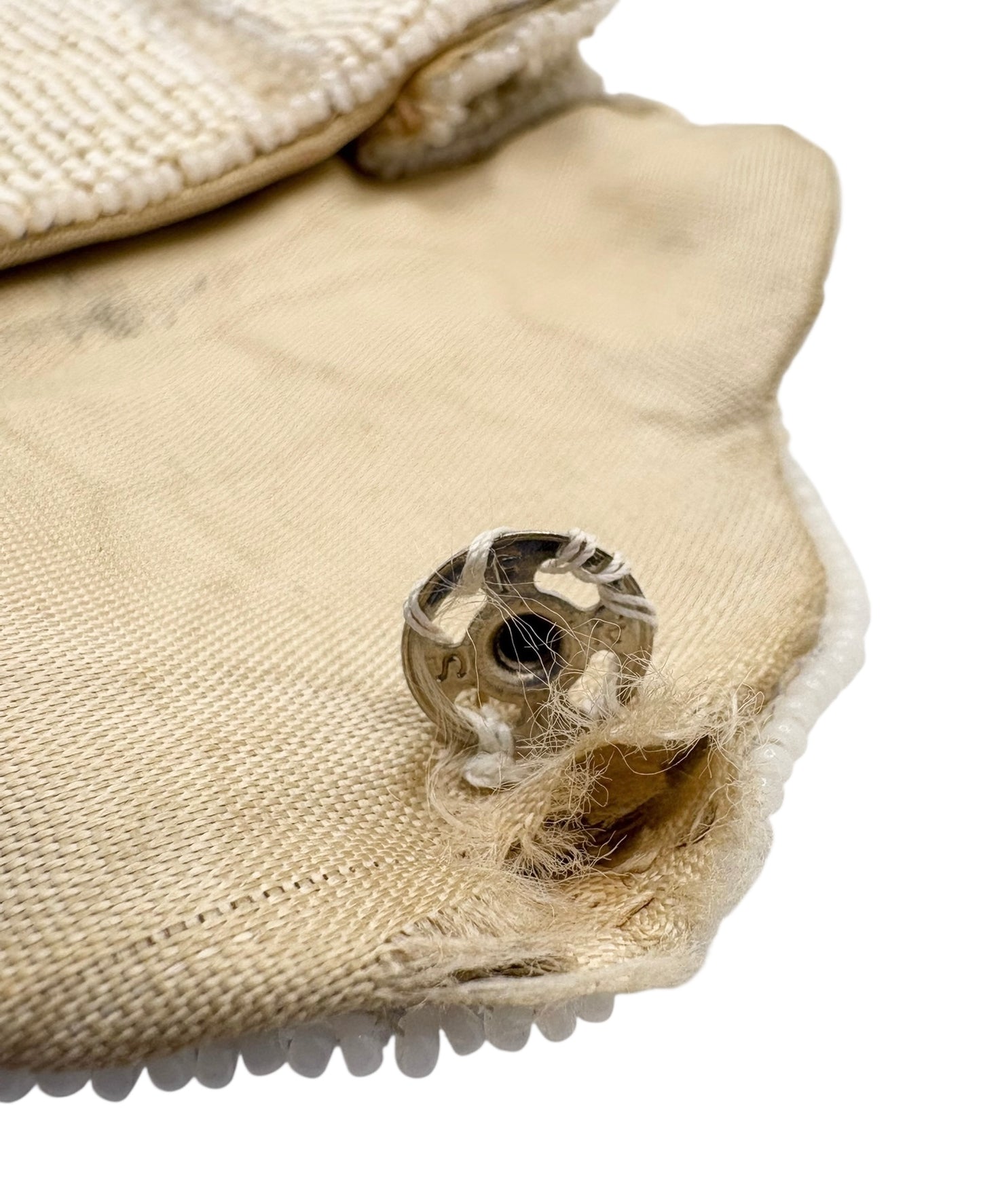 Whiting & Davis White Beaded Clutch