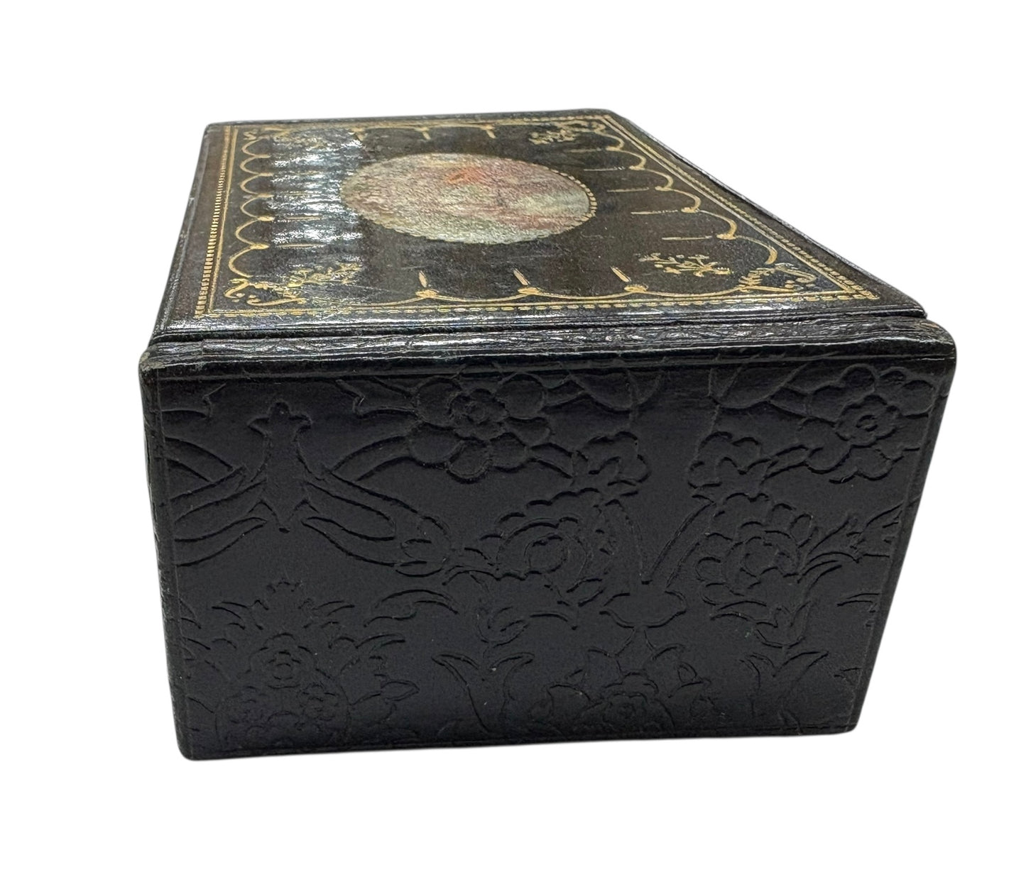 Antique Italian Leather Box